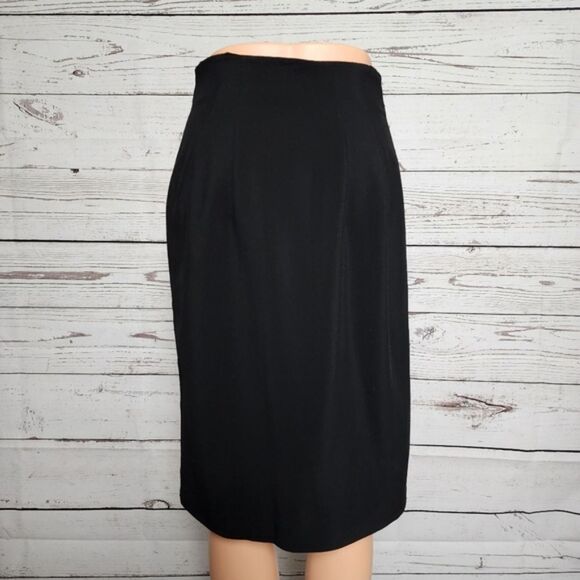 Ungaro ter Black Wool Pencil Skirt 8 - Picture 2 of 6